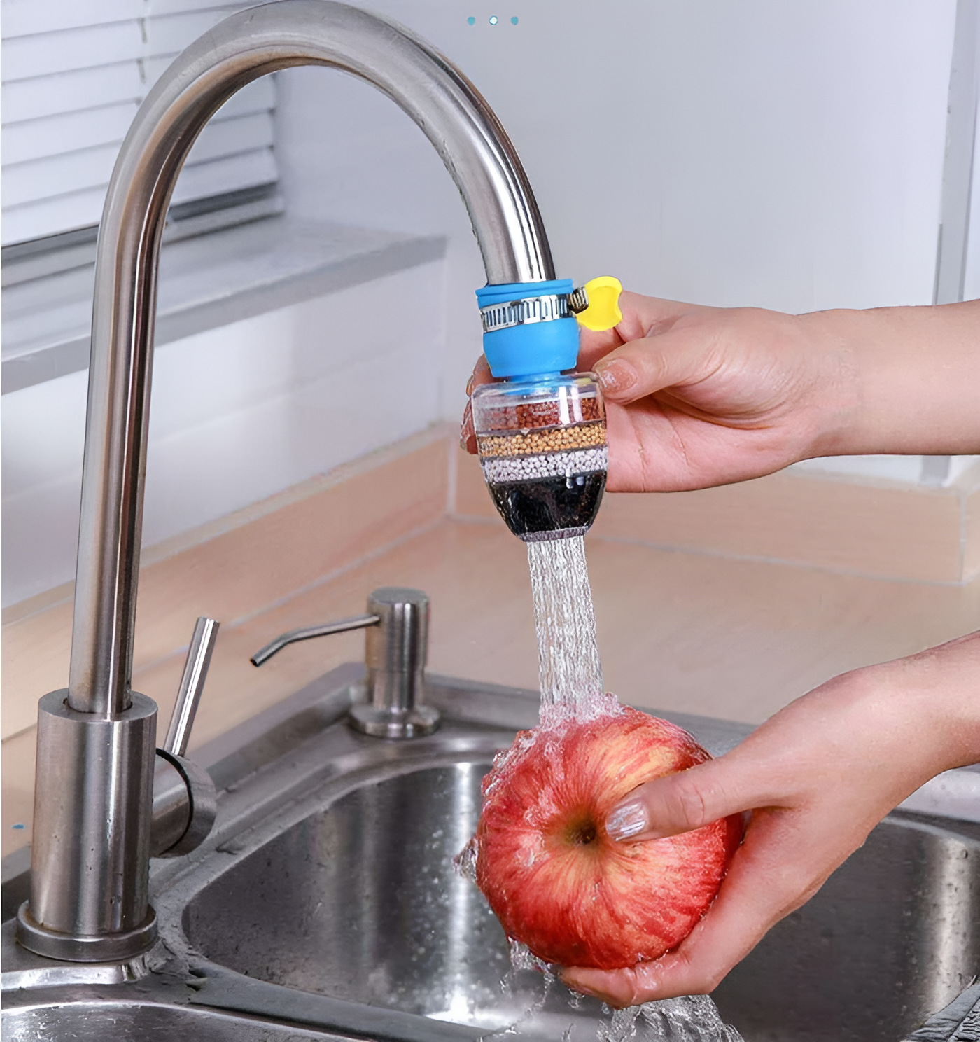 FreshTap™ – Multi-Layer Carbon Faucet Filter for Clean Water💧✨(Buy 1 Get 1 Free🔥🔥)